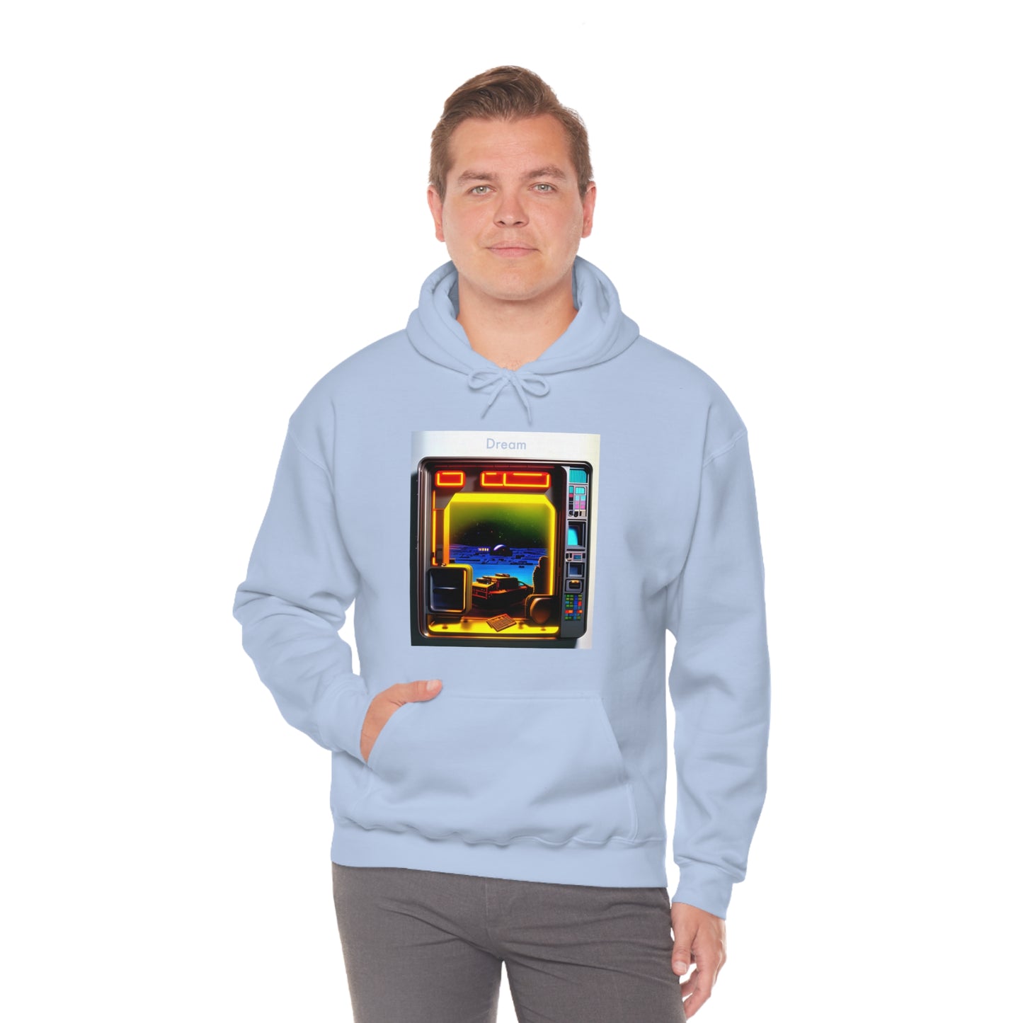 Techno-Dreamscapes: AI-Created Hooded Sweatshirt for the Visionaries