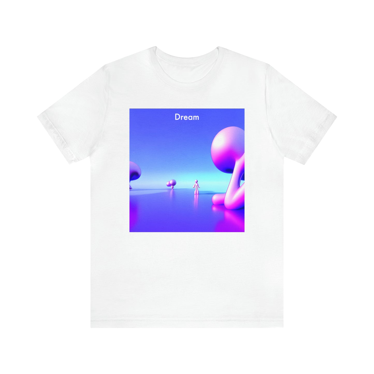 Dreamscape Explorer: Unisex Heavy Cotton Tee with AI-Crafted Dream Vision