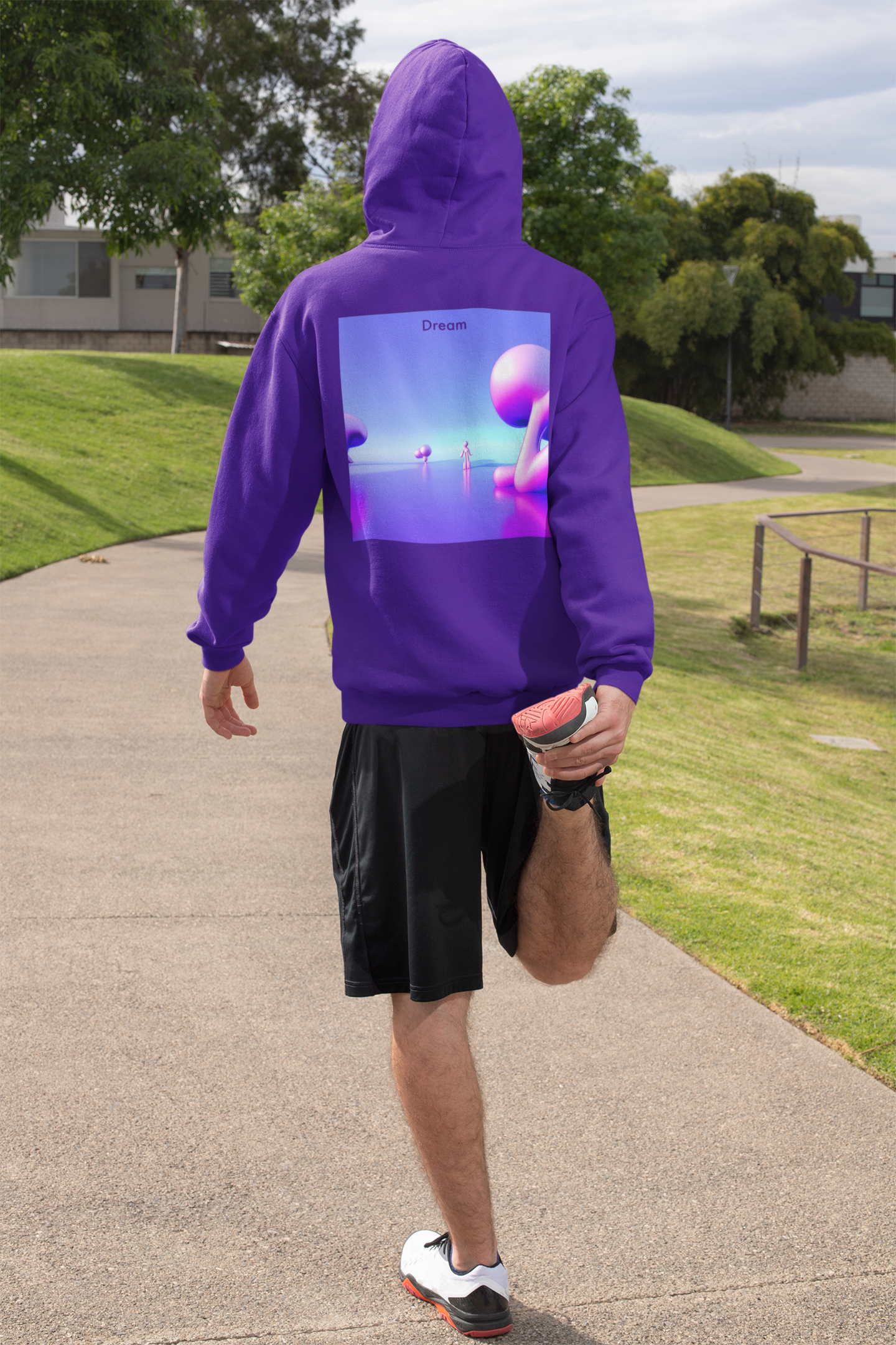 Visions Unleashed: Unisex Heavy Blend™ Hooded Sweatshirt with AI-Rendered Dreamscapes