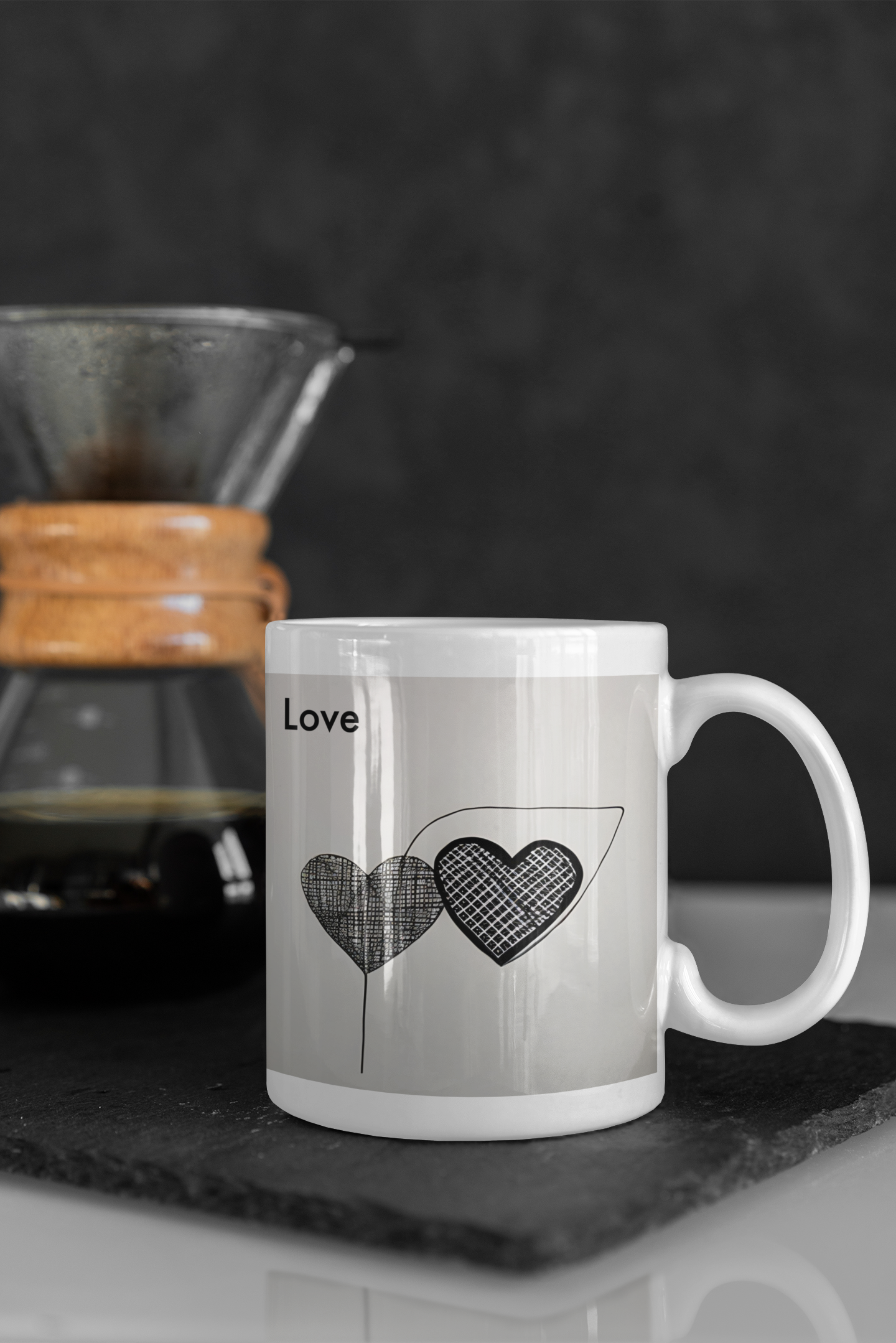 Love Connection: AI-Generated Ceramic Coffee Mug