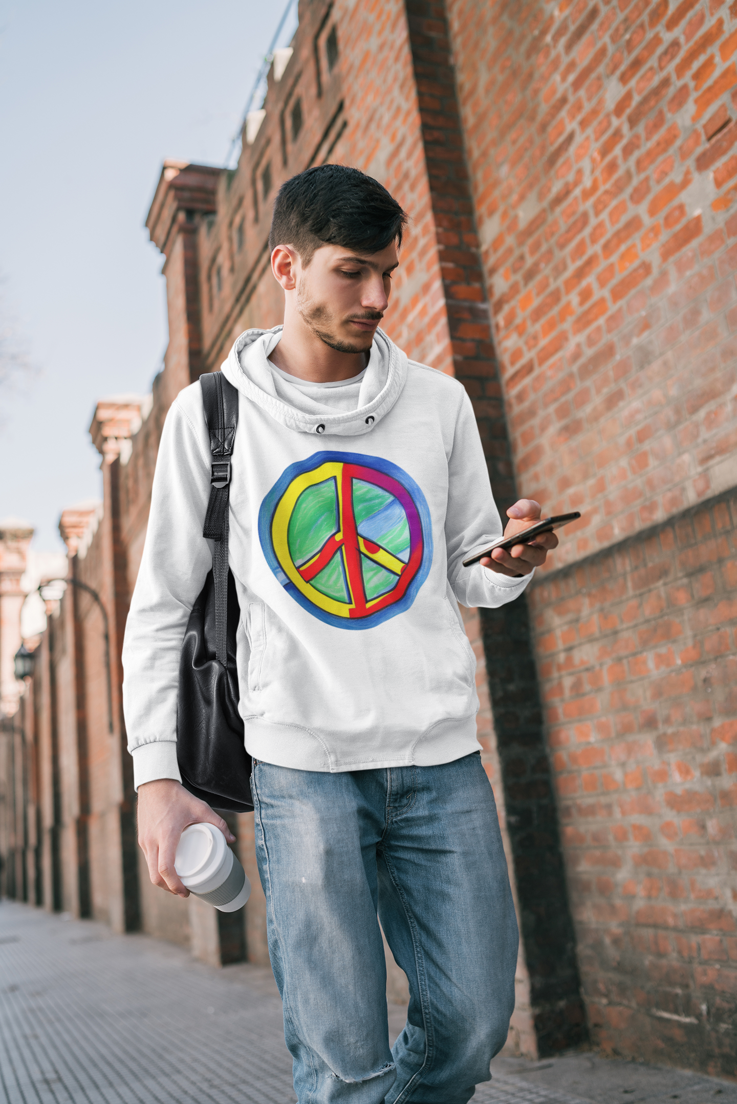 Peaceful Pastels: Unisex College Hoodie