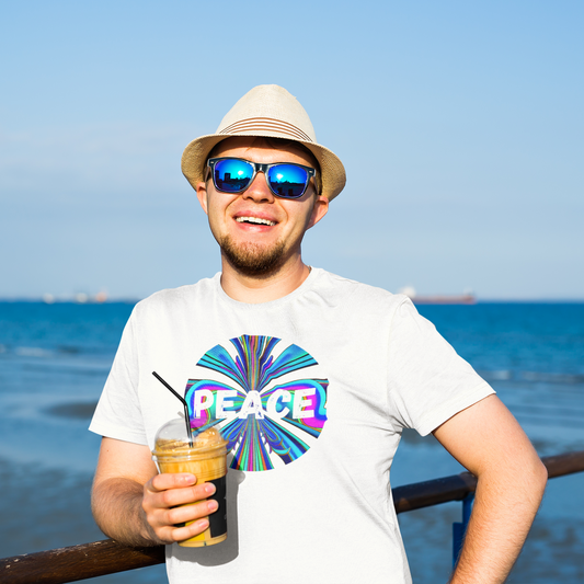 Psychedelic Peace Circle Men's Tee