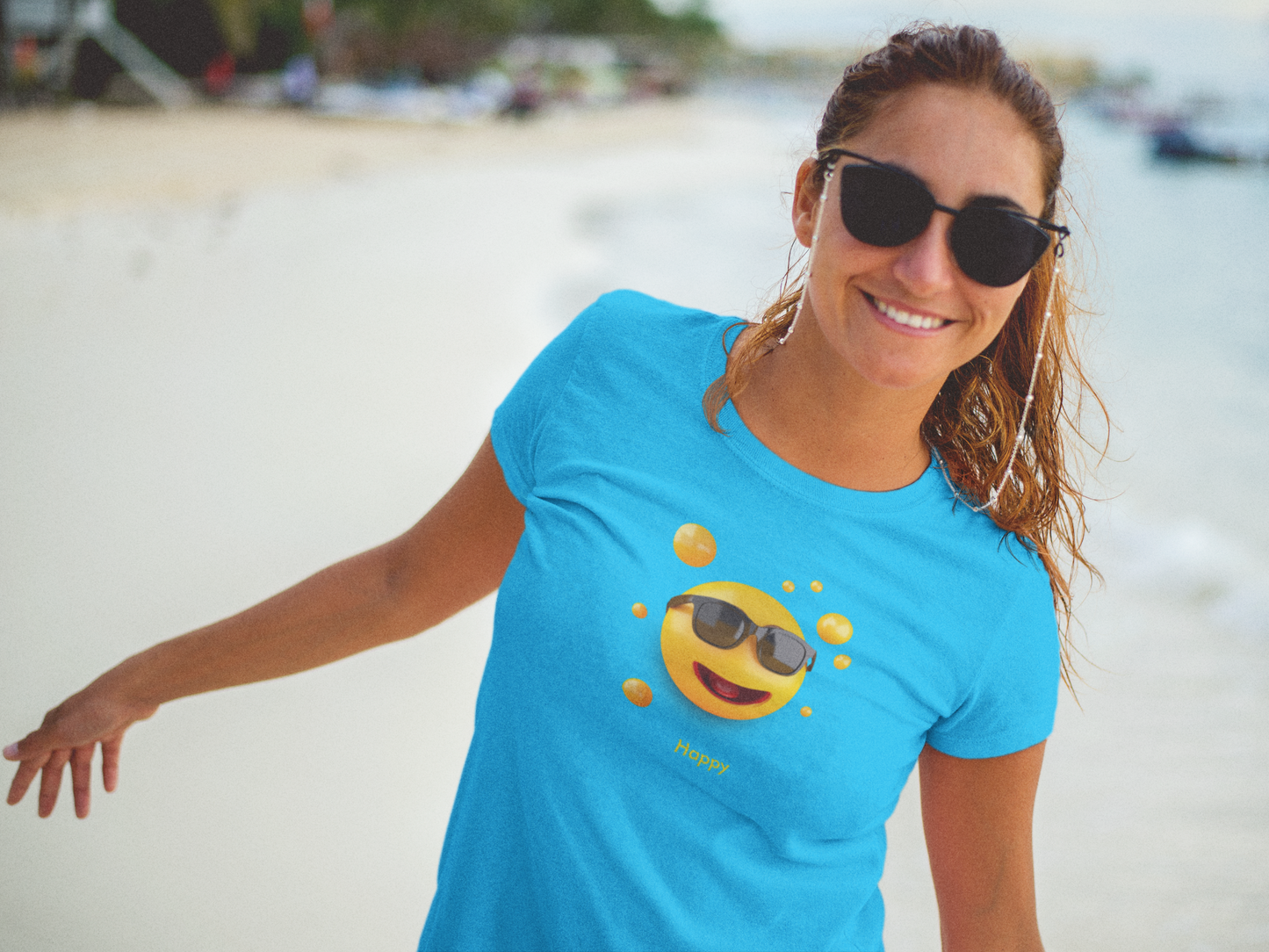 Spread Happiness: 3D Happy Face Tee!