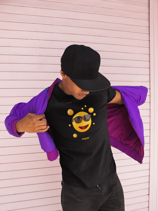 Radiate Positivity: Men's Happy Face Tee