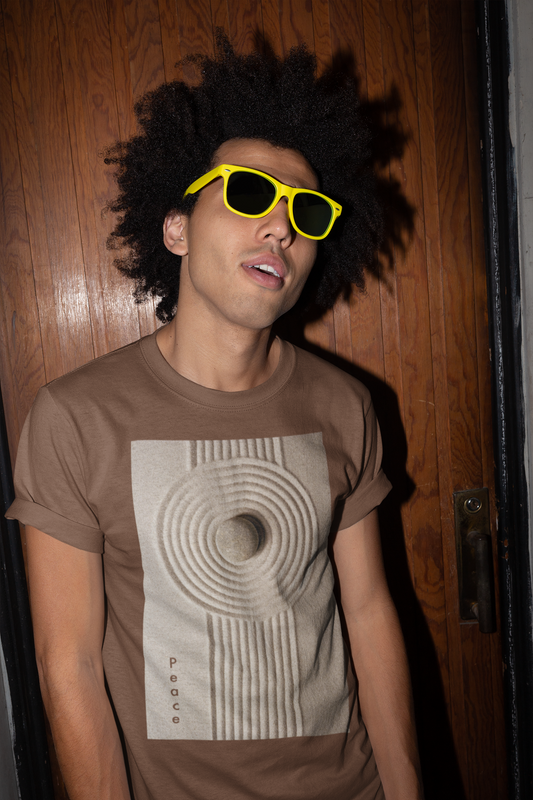 Zen Vibes: Embrace Peace with our Raked Sand T-Shirt!